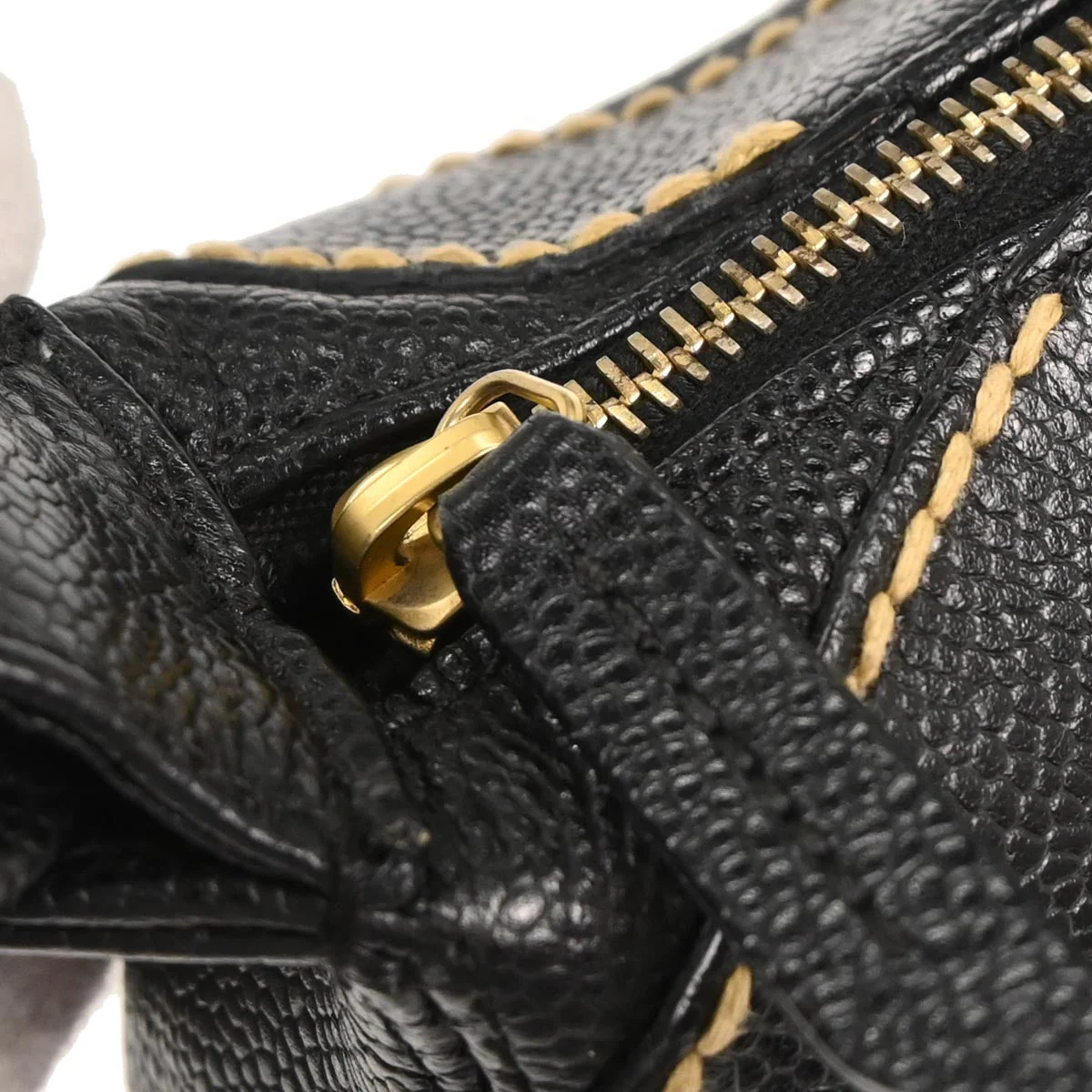 Chanel 2005-2006 Black Caviar Wild Stitch Handbag - Image 4