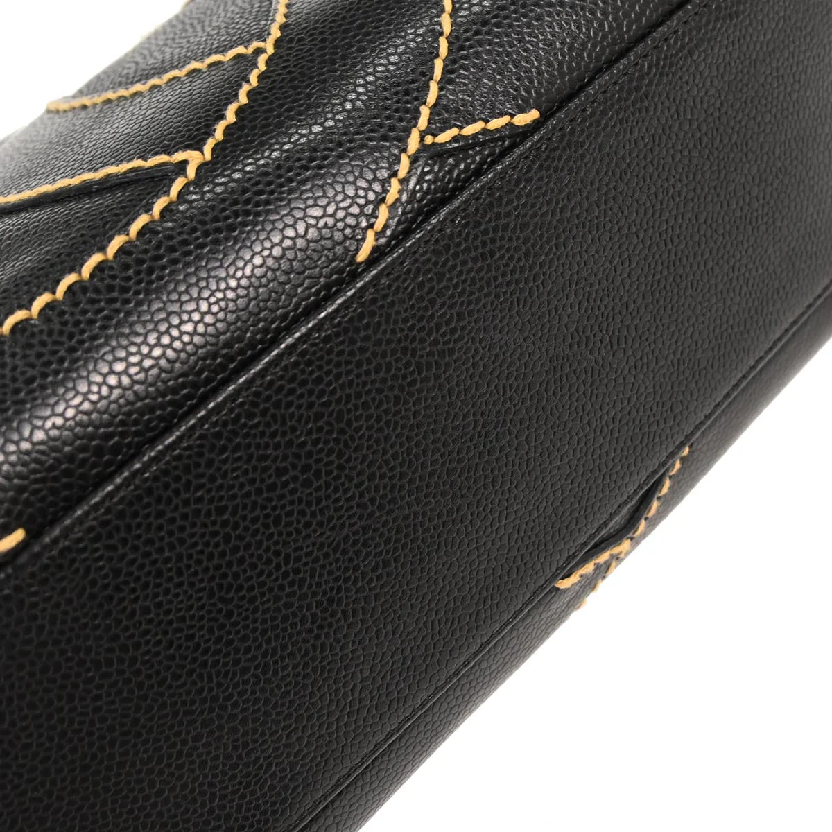 Chanel 2005-2006 Black Caviar Wild Stitch Handbag - Image 6