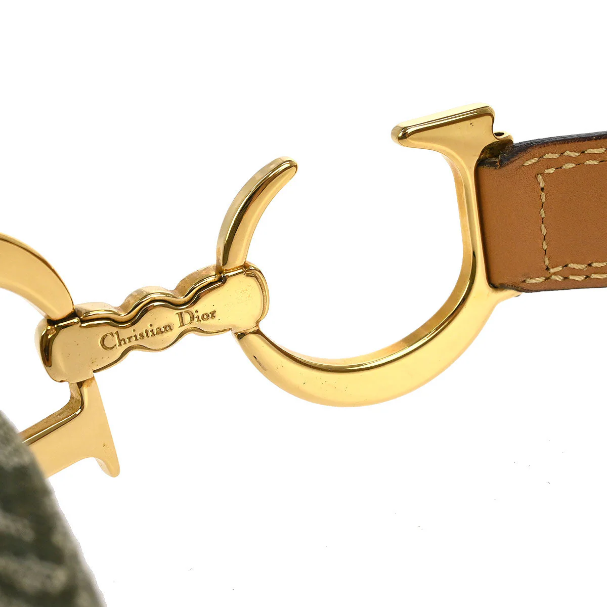 Christian Dior Green Trotter Double Saddle Handbag - Image 6