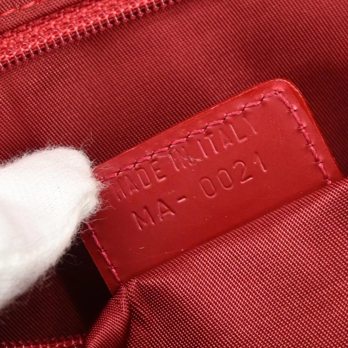 Christian Dior Red Fabric Malice Handbag - Image 9