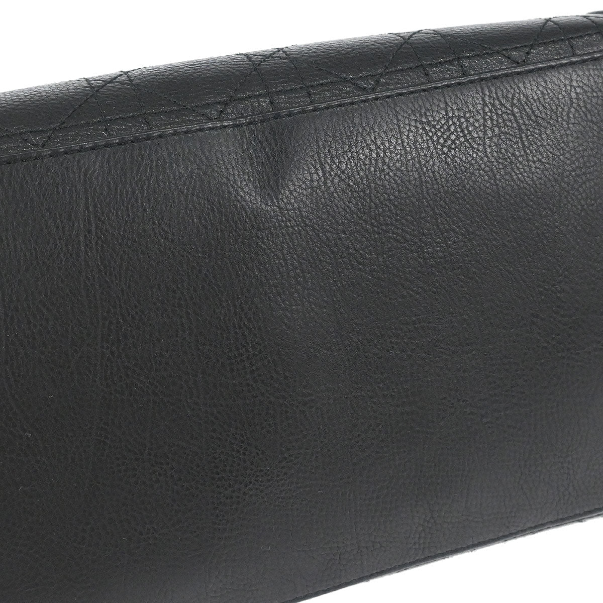 Christian Dior Black Lambskin Cannage Tote Handbag - Image 13