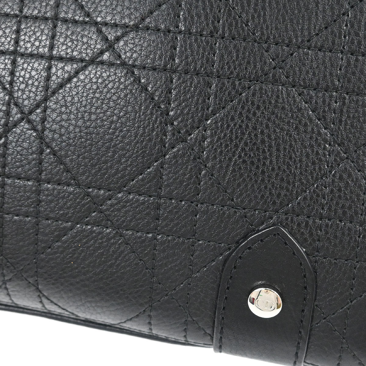 Christian Dior Black Lambskin Cannage Tote Handbag - Image 17