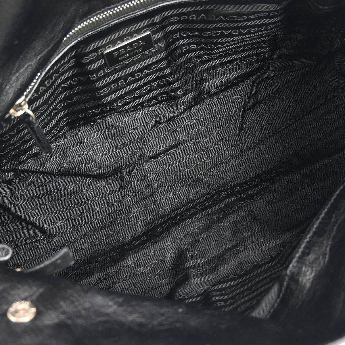 Prada Black Leather Handbag - Image 7
