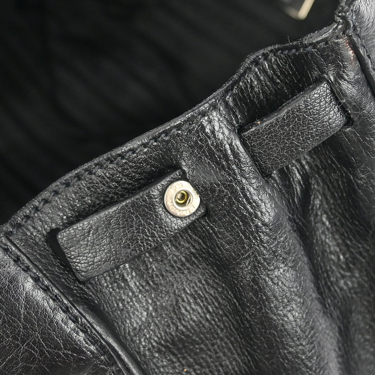 Prada Black Leather Handbag - Image 8