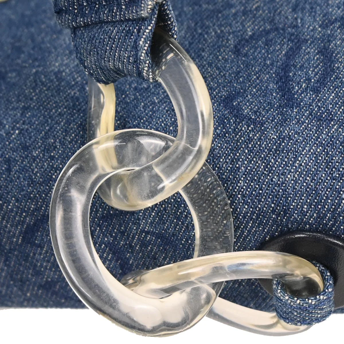 Chanel 2002-2003 Blue Denim Handbag - Image 3