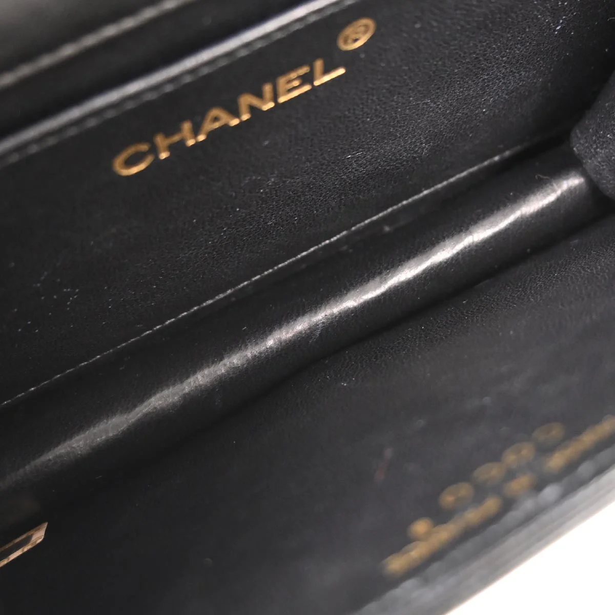 Chanel * 1986-1988 Black Lizard Shoulder Bag - Image 7