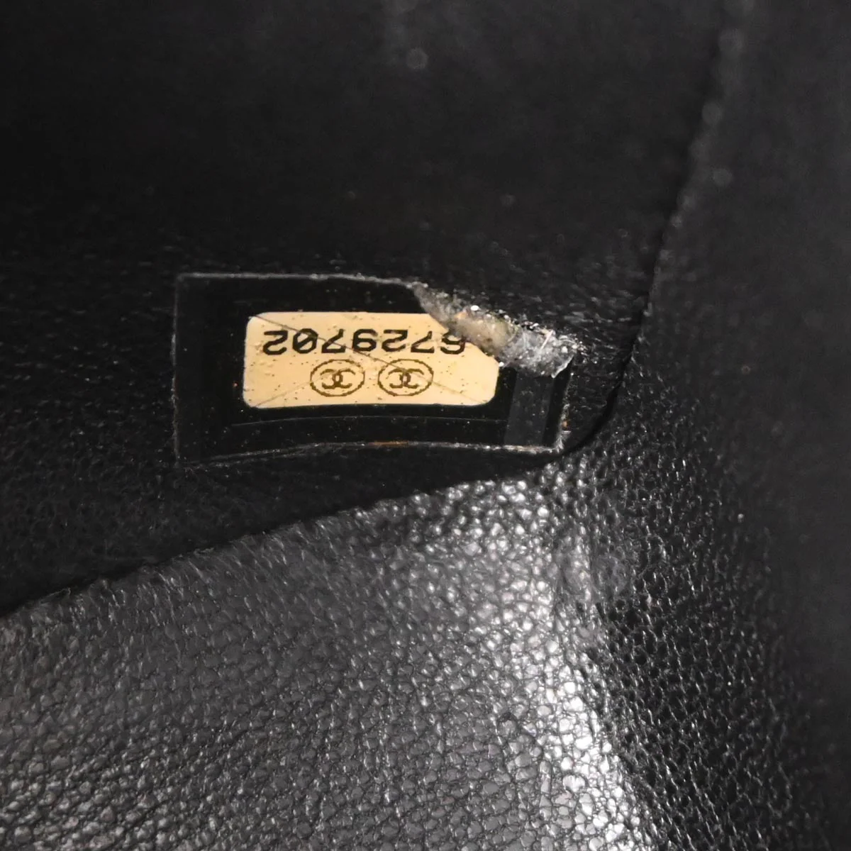 Chanel 2000-2002 Black Caviar Skin Mini Classic Square Flap Bag 17 - Image 10
