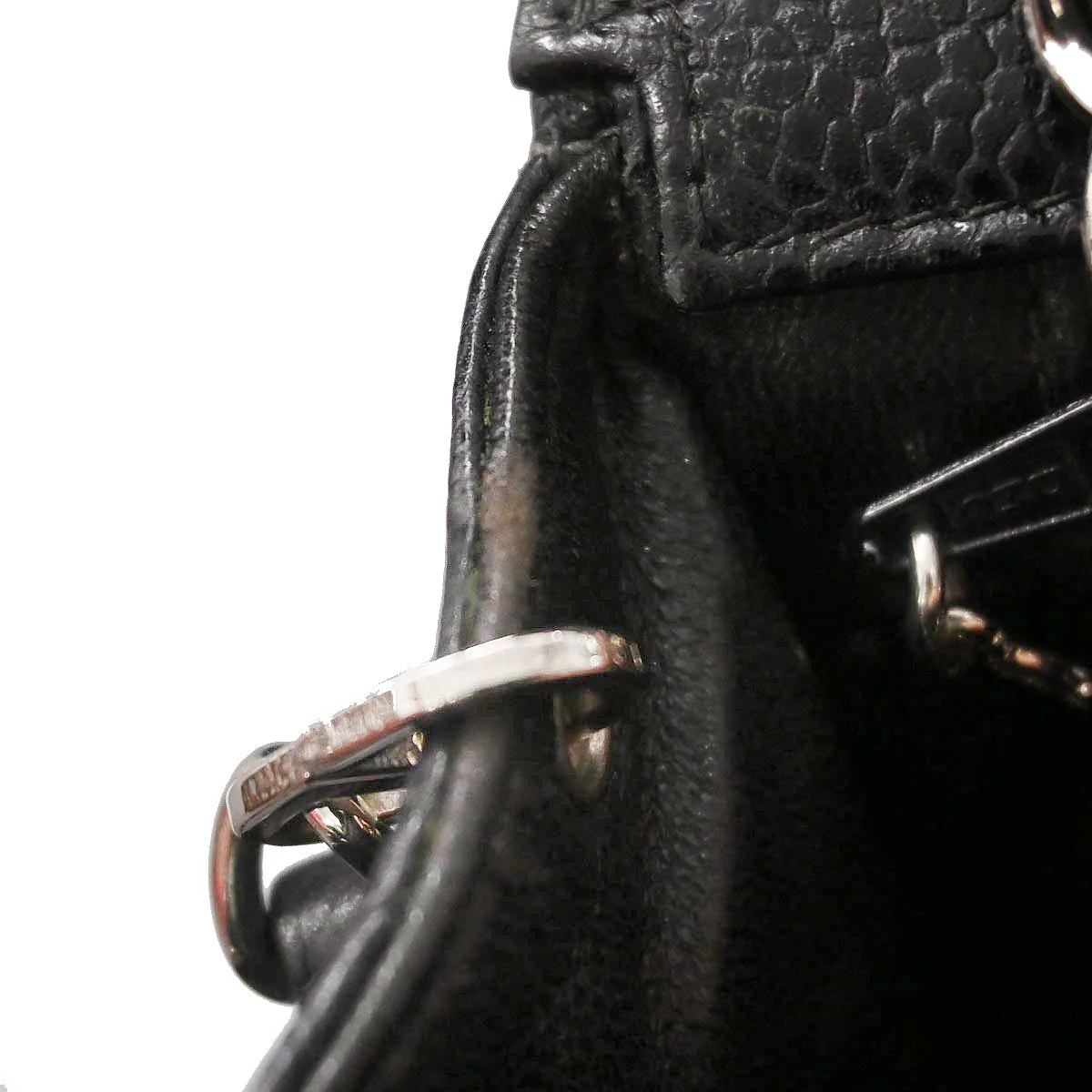 Chanel 2000-2002 Black Caviar Skin Mini Classic Square Flap Bag 17 - Image 12