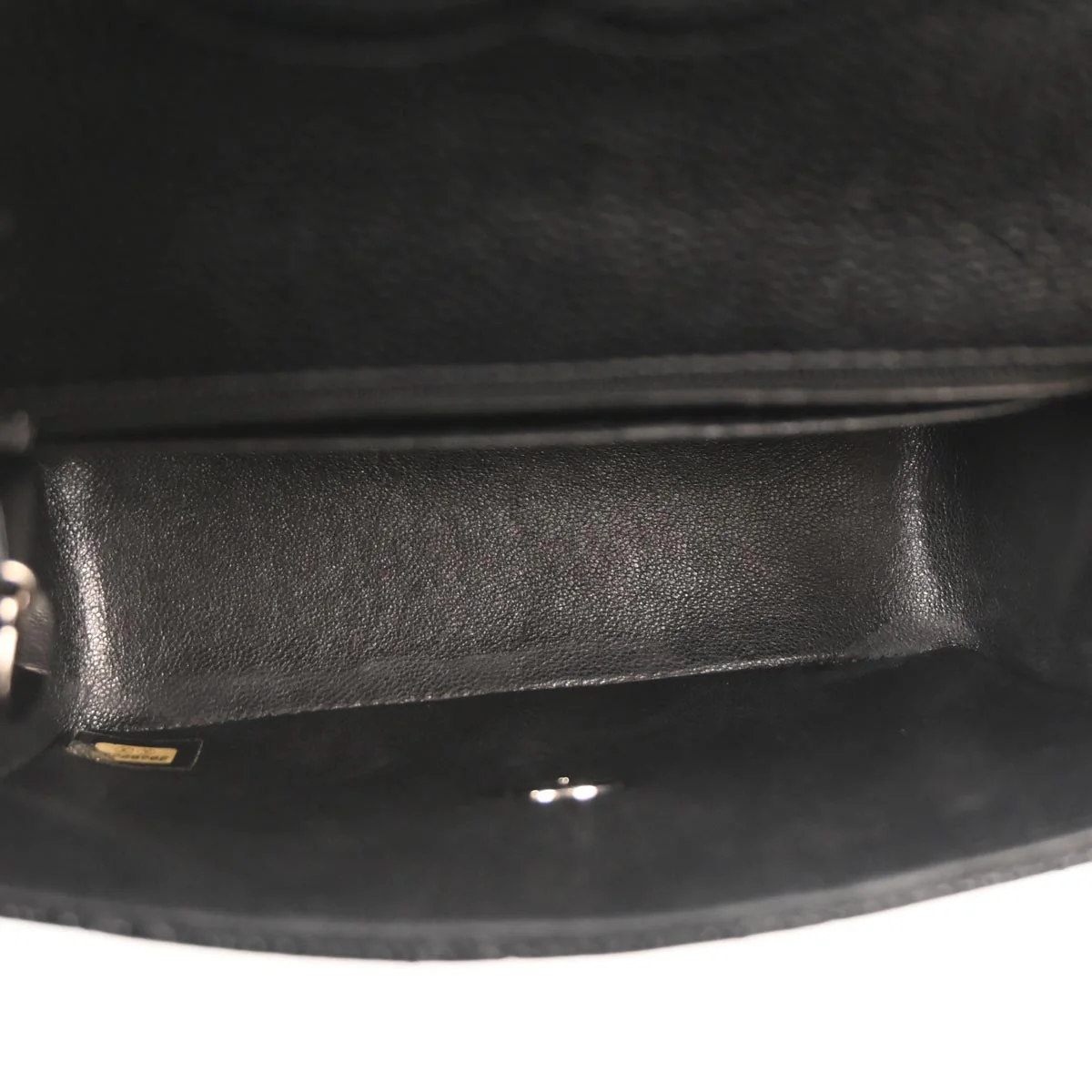 Chanel 2000-2002 Black Caviar Skin Mini Classic Square Flap Bag 17 - Image 8