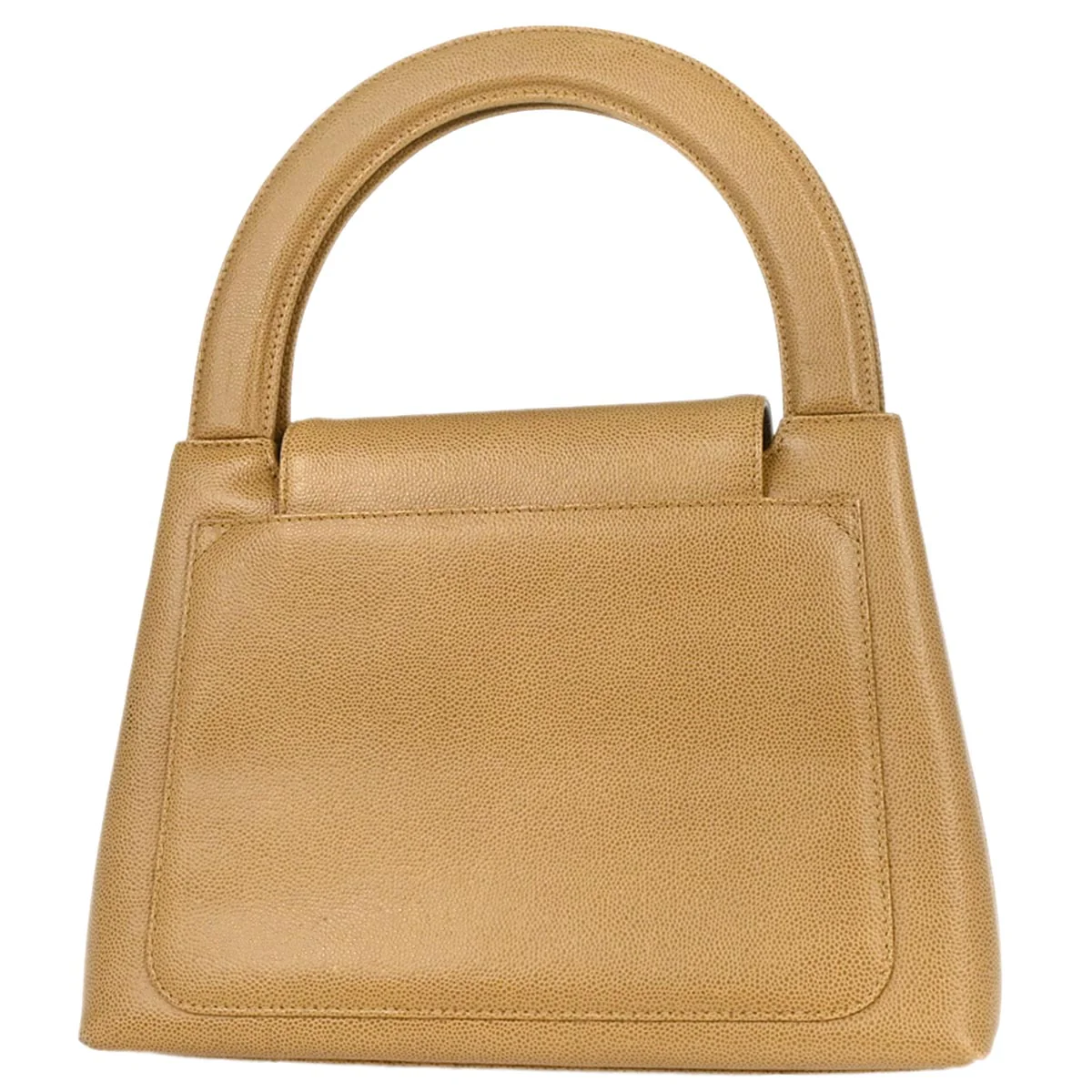 Chanel 1997-1999 Beige Caviar Handbag - Image 2