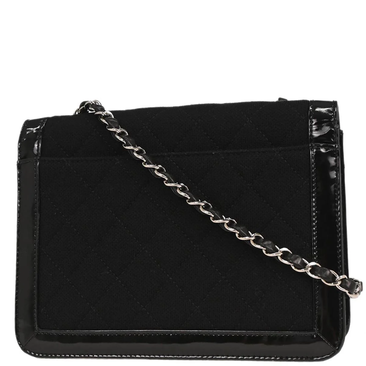 Chanel Black Canvas Mademoiselle Lock Shoulder Bag - Image 2