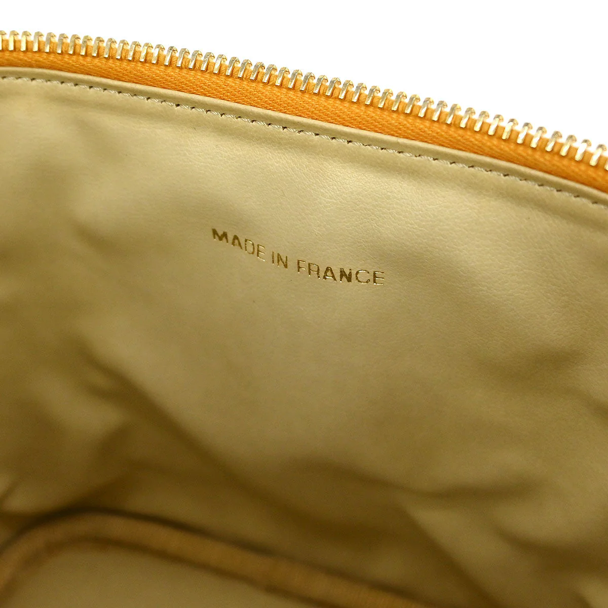 Chanel 1997-1999 Orange Caviar Timeless Vanity Handbag - Image 9