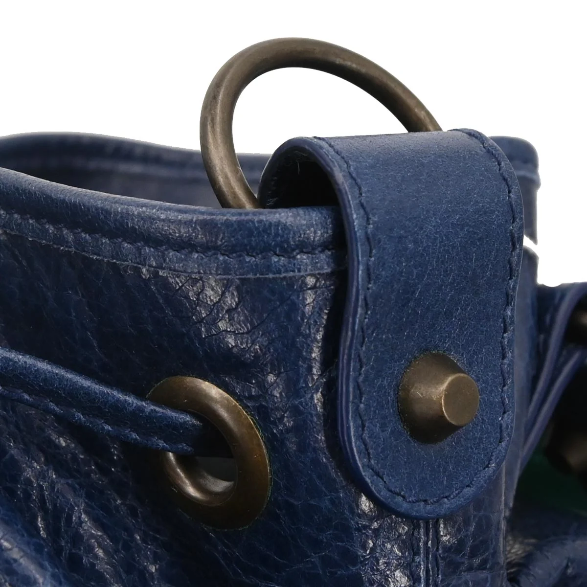 Balenciaga Blue Classic Mini Pompon 2way Shoulder Handbag - Image 7