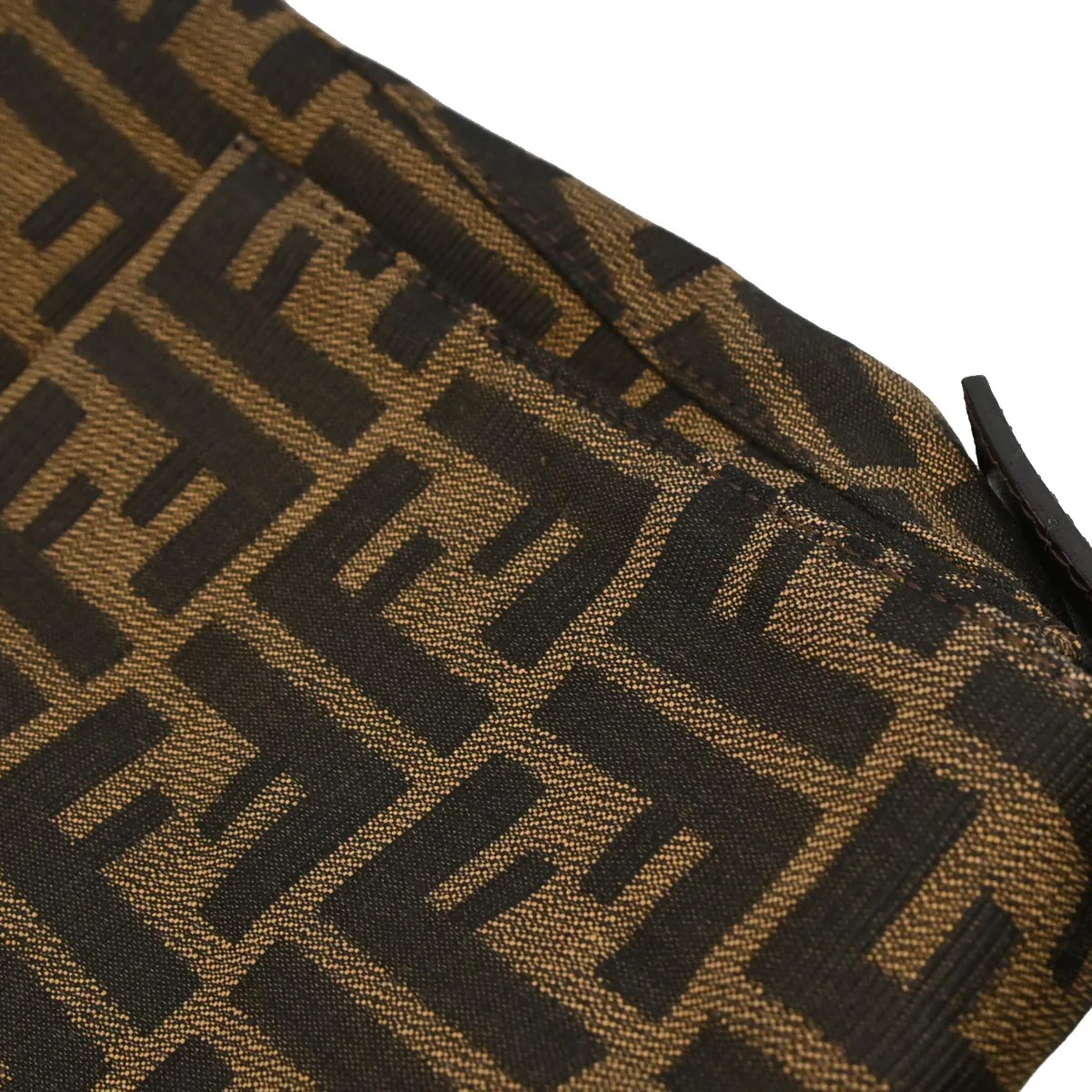 Fendi Brown Canvas Zucca Mamma Baguette Handbag - Image 6