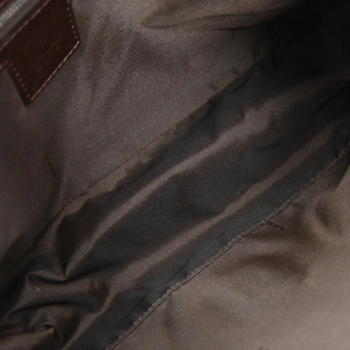 Fendi Brown Canvas Zucca Mamma Baguette Handbag - Image 8