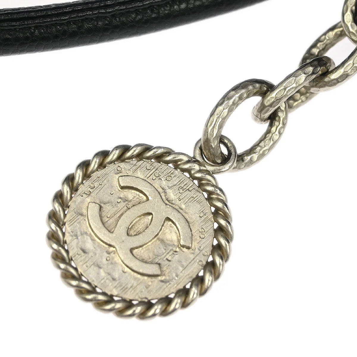 Chanel 2002-2003 Black Caviar Medallion Tote Bag - Image 4