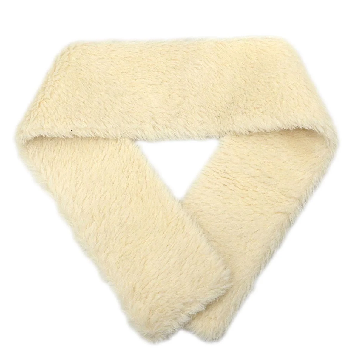 Chanel * Alpaca Scarf White Small Good - Image 2