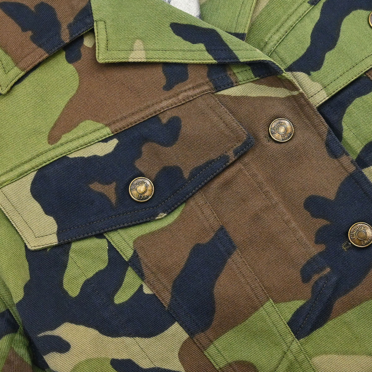 Christian Dior 2001 Jacket Camouflage Khaki #38 - Image 5
