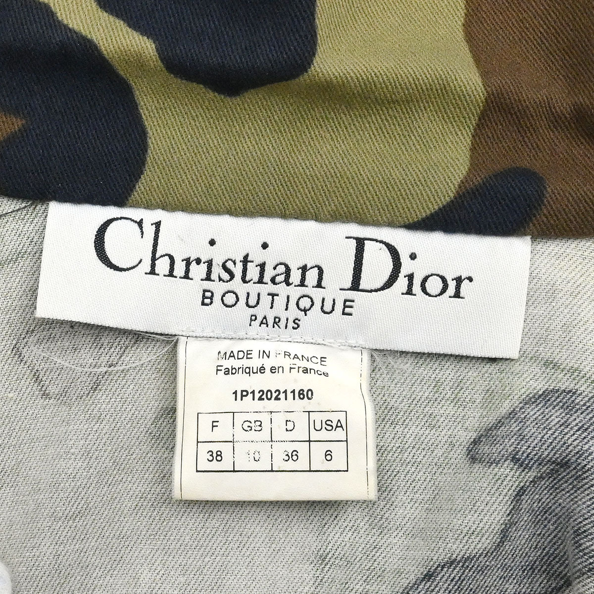 Christian Dior 2001 Jacket Camouflage Khaki #38 - Image 9