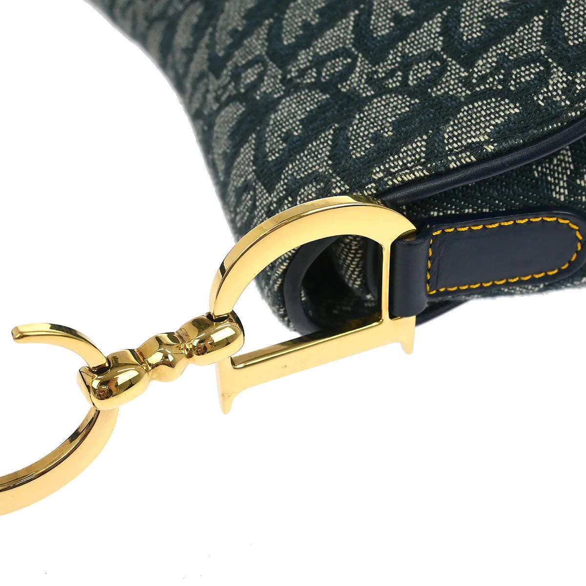 Christian Dior Navy Trotter Saddle Handbag - Image 4