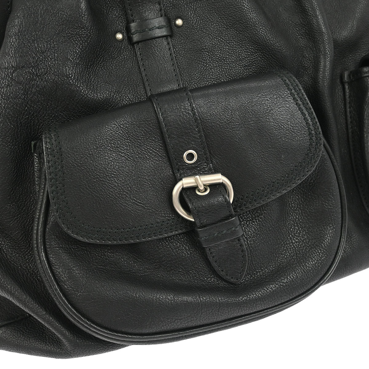 Christian Dior Black Leather My Dior Duffle Handbag - Image 4