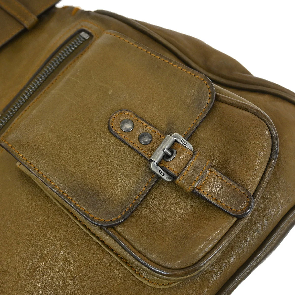 Christian Dior Brown Gaucho Shoulder Bag - Image 7