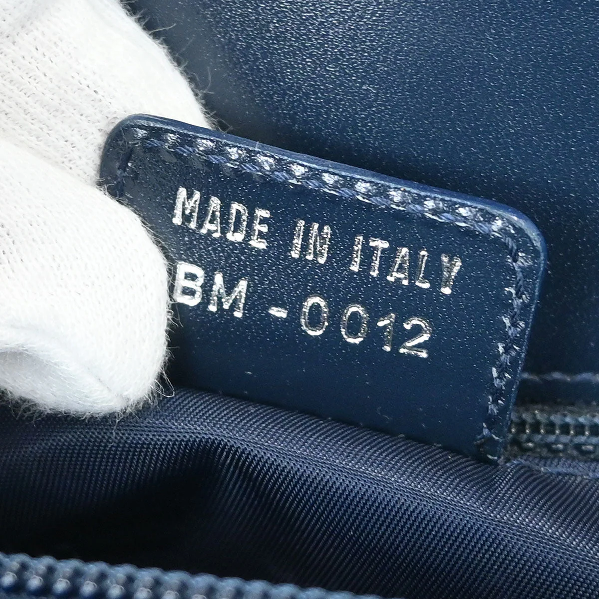 Christian Dior Navy Trotter Handbag - Image 10