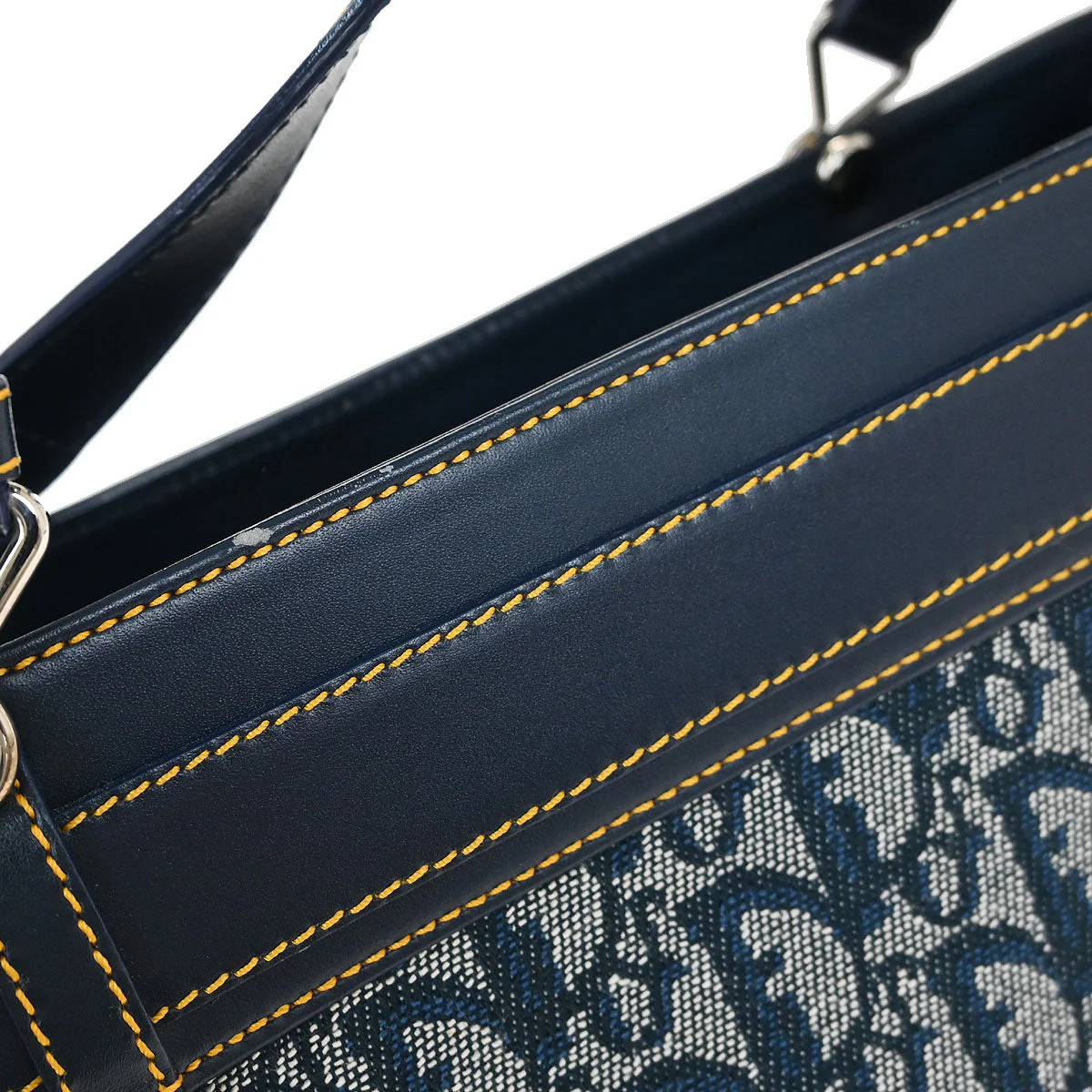Christian Dior Navy Trotter Handbag - Image 6
