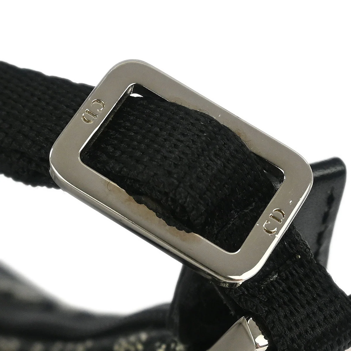 Christian Dior Black Canvas Trotter Handbag - Image 5