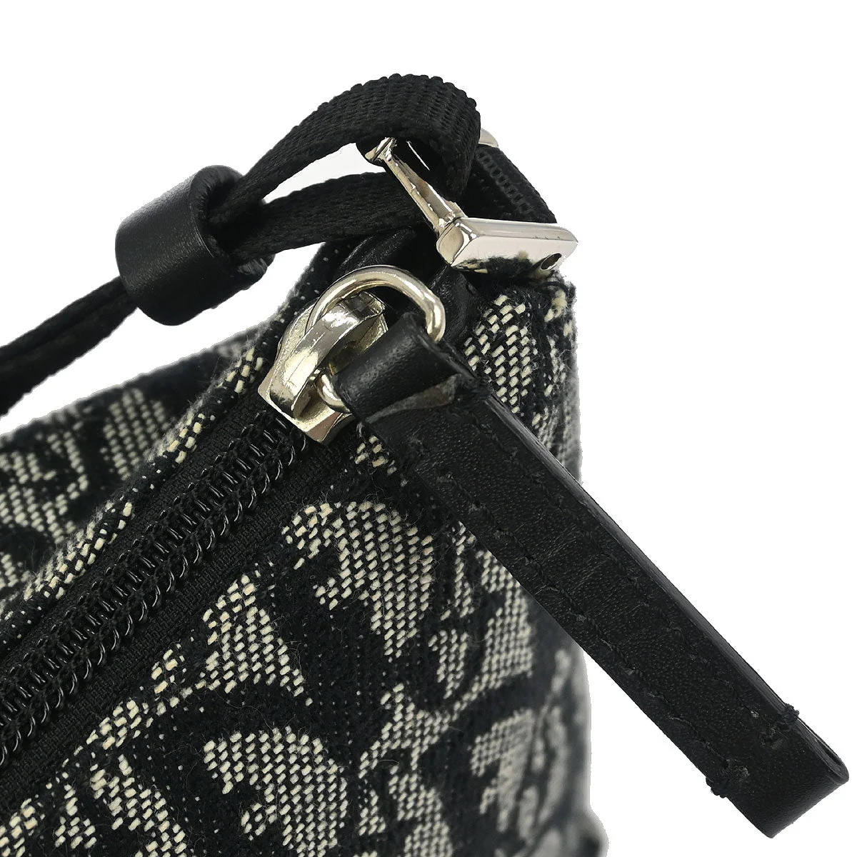 Christian Dior Black Canvas Trotter Handbag - Image 7