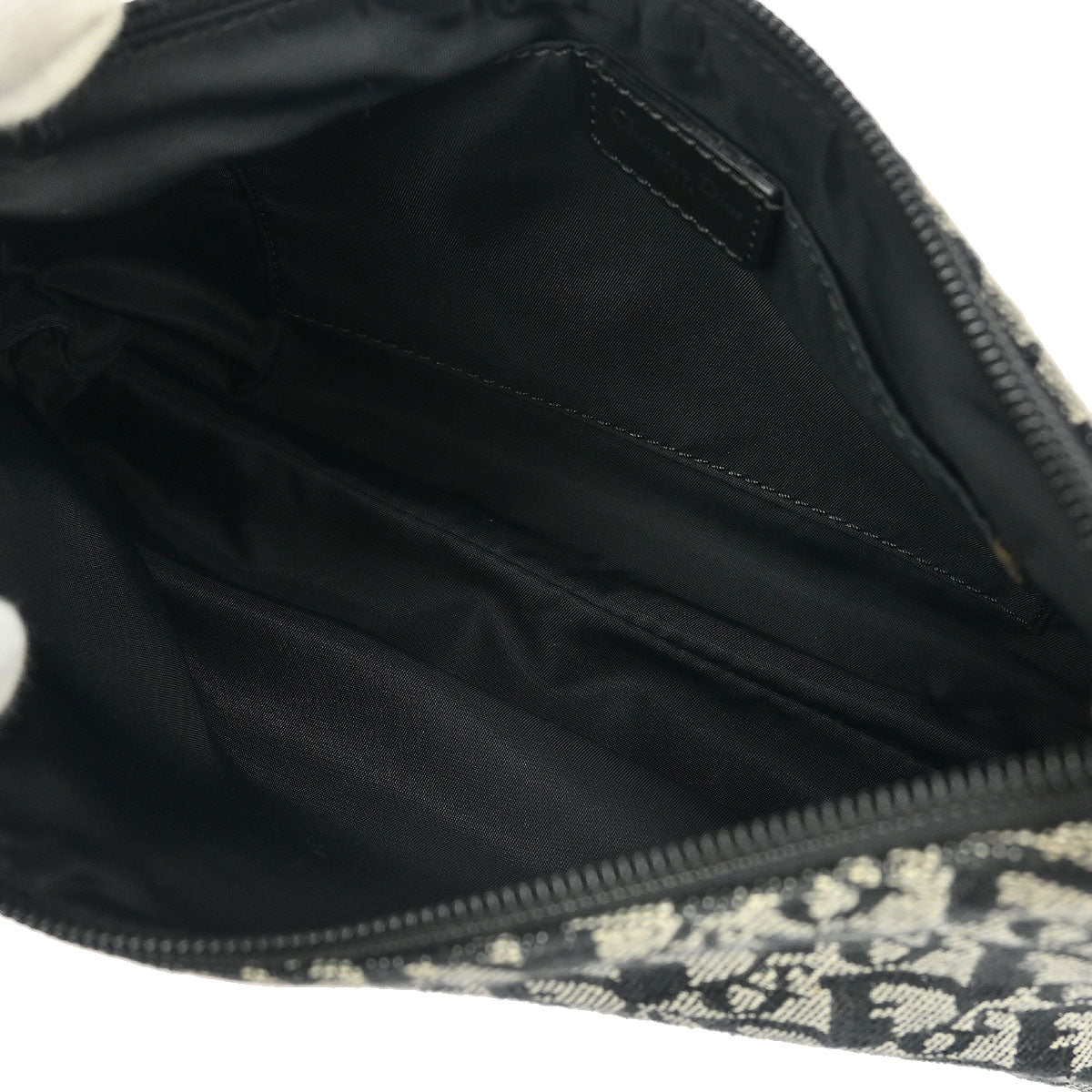 Christian Dior Black Canvas Trotter Handbag - Image 9
