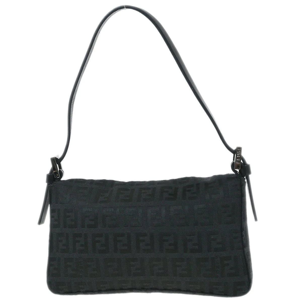 Fendi Black Zucchino Handbag - Image 2