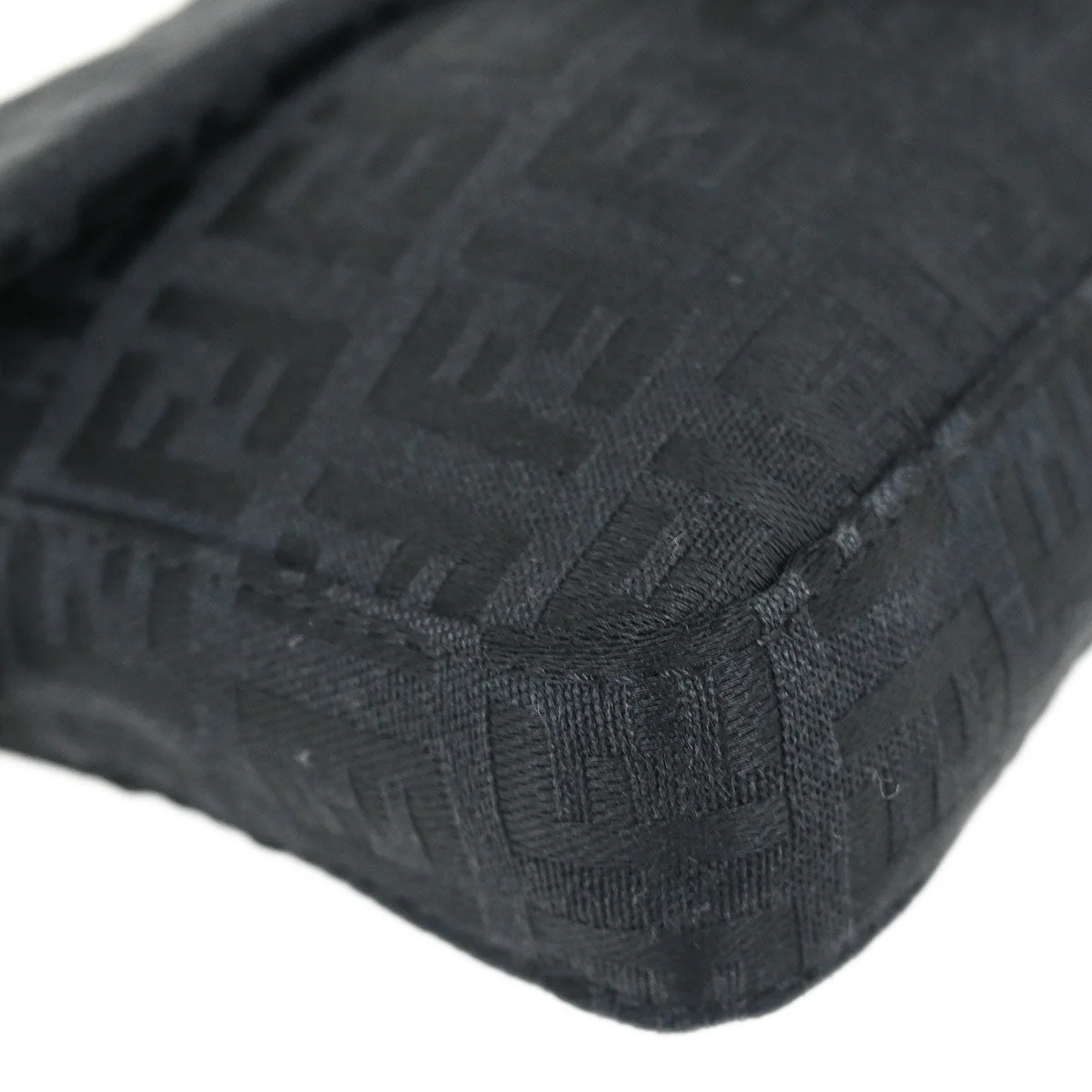 Fendi Black Zucchino Handbag - Image 3