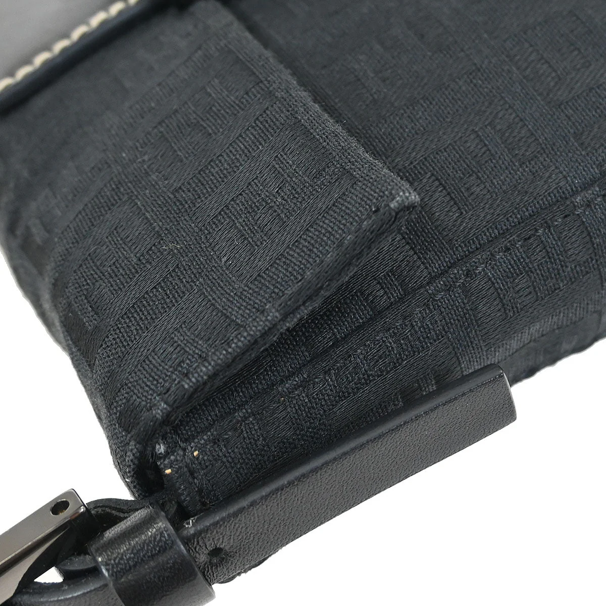 Fendi Black Zucchino Handbag - Image 5