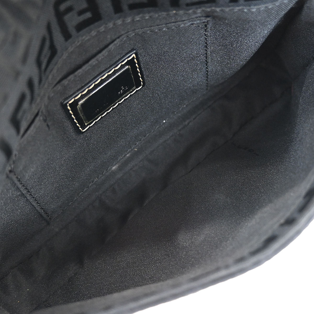 Fendi Black Zucchino Handbag - Image 8