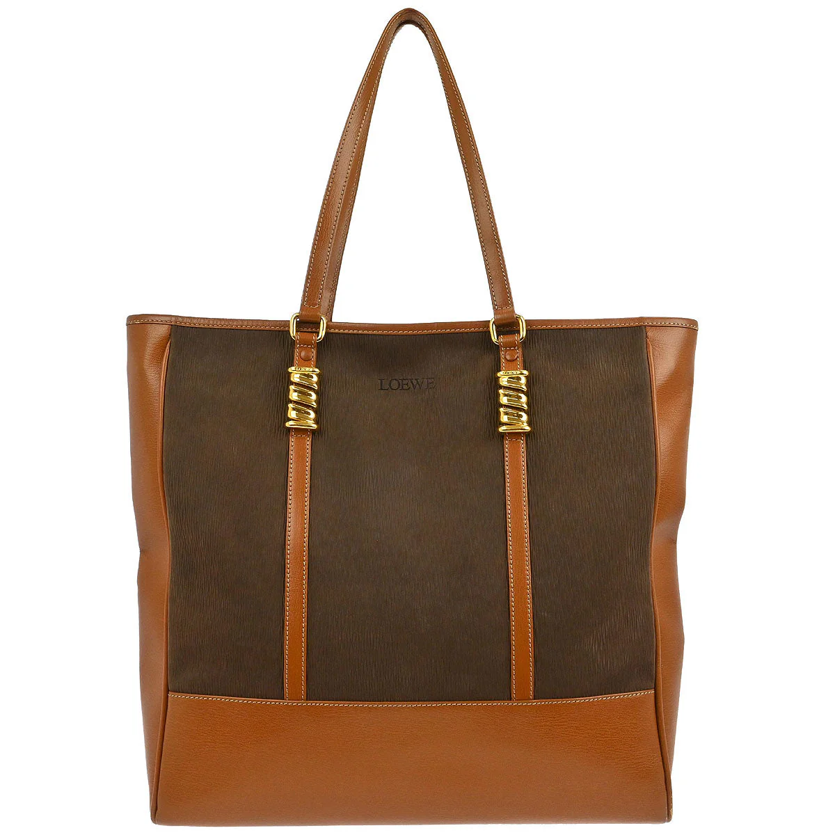Loewe Brown Leather Velasquez Tote Handbag