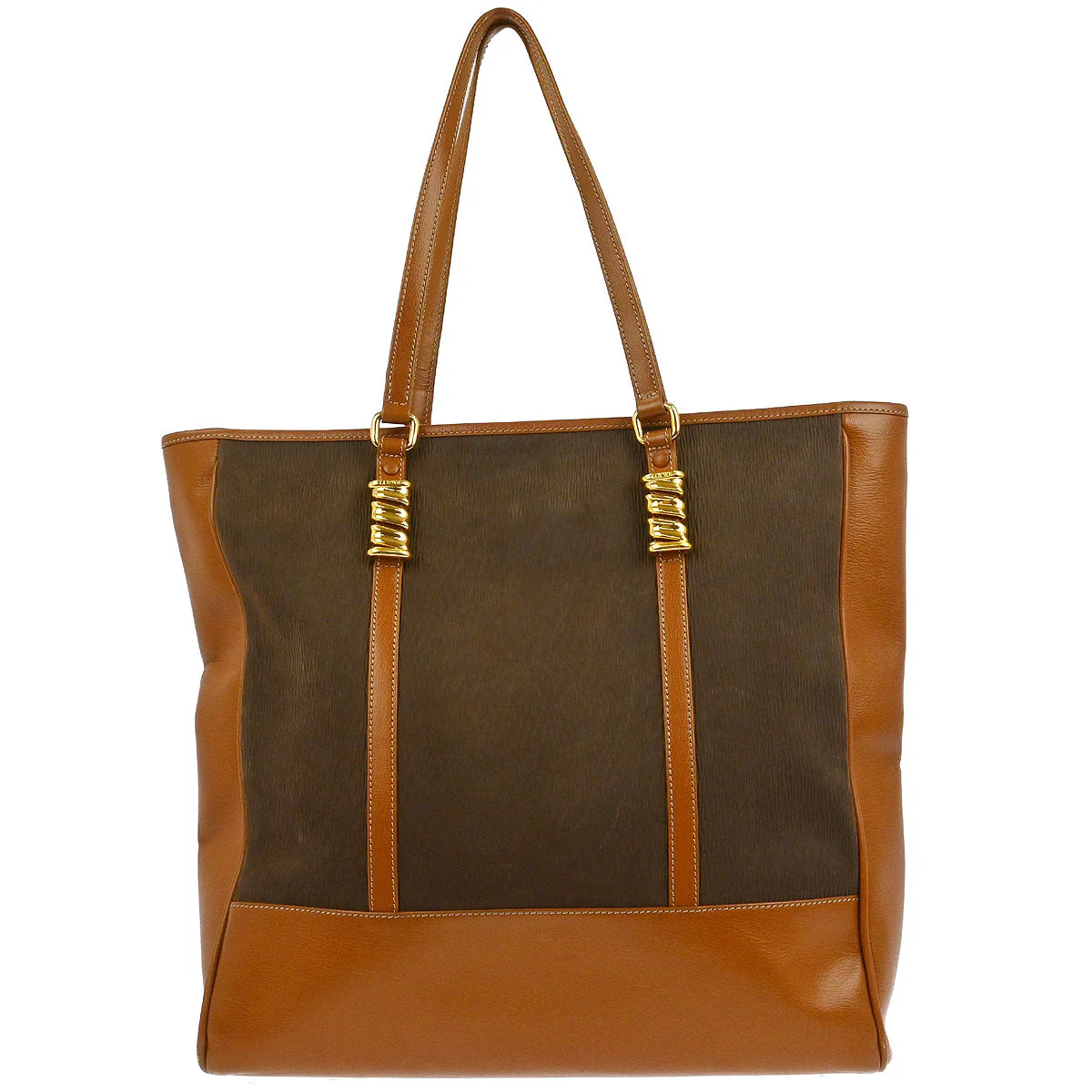 Loewe Brown Leather Velasquez Tote Handbag - Image 2