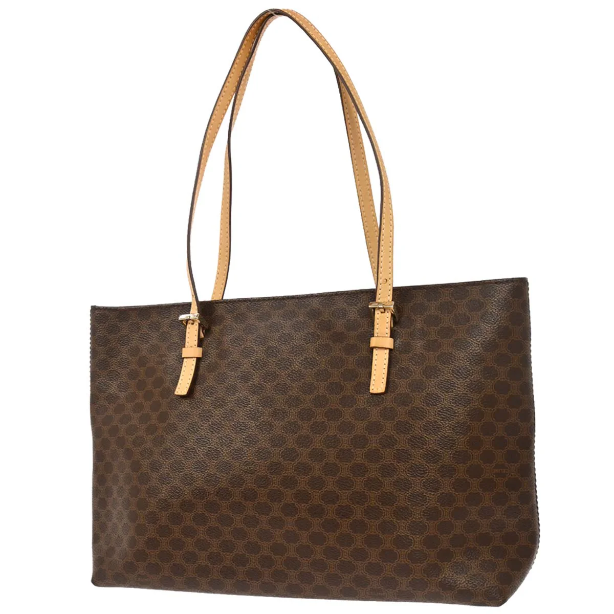 Celine * Brown Macadam Tote Handbag - Image 2