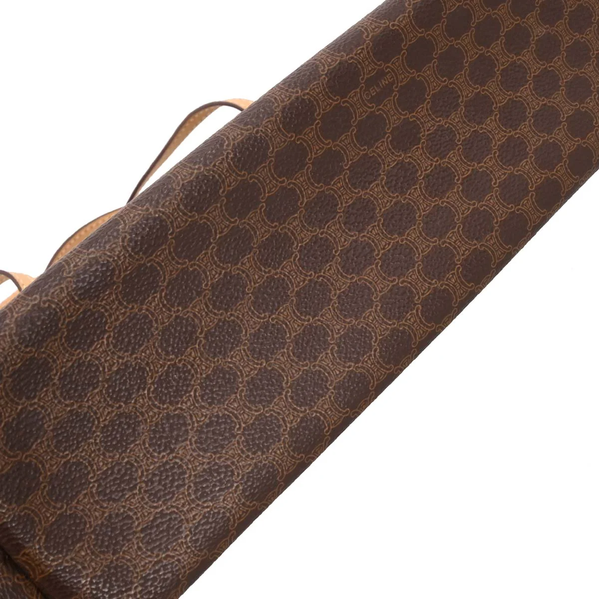 Celine * Brown Macadam Tote Handbag - Image 5