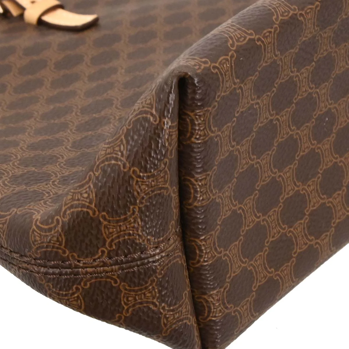 Celine * Brown Macadam Tote Handbag - Image 6