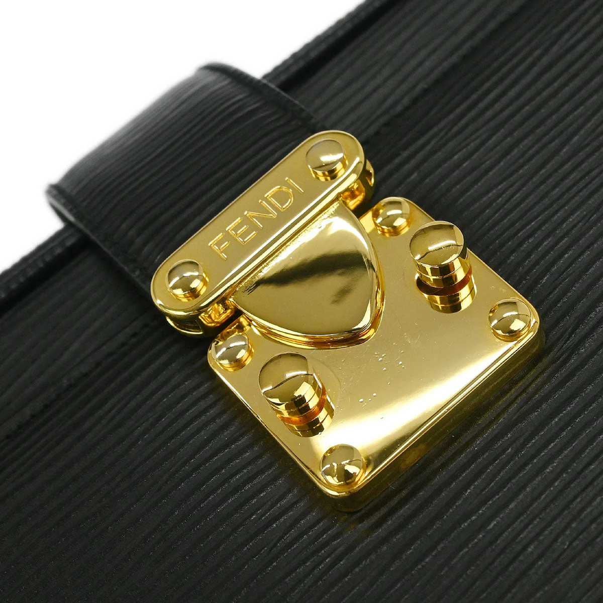 Fendi Black Leather Shoulder Bag - Image 4