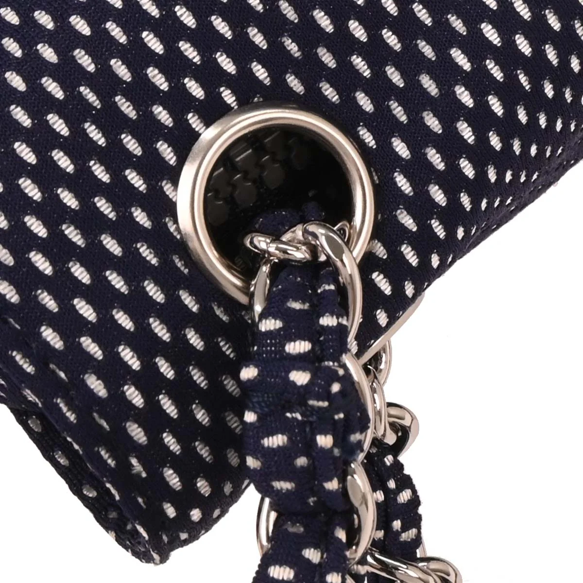 Chanel 2005-2006 Navy Mesh Sport Line Shoulder Bag - Image 5