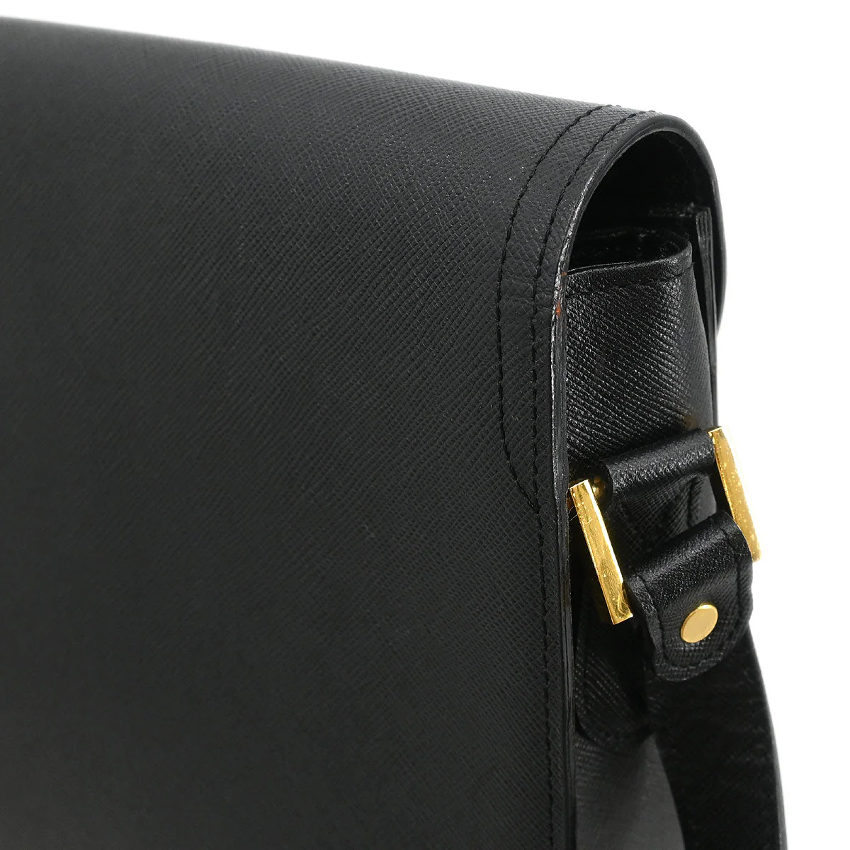 Yves Saint Laurent Black Leather Shoulder Bag - Image 6