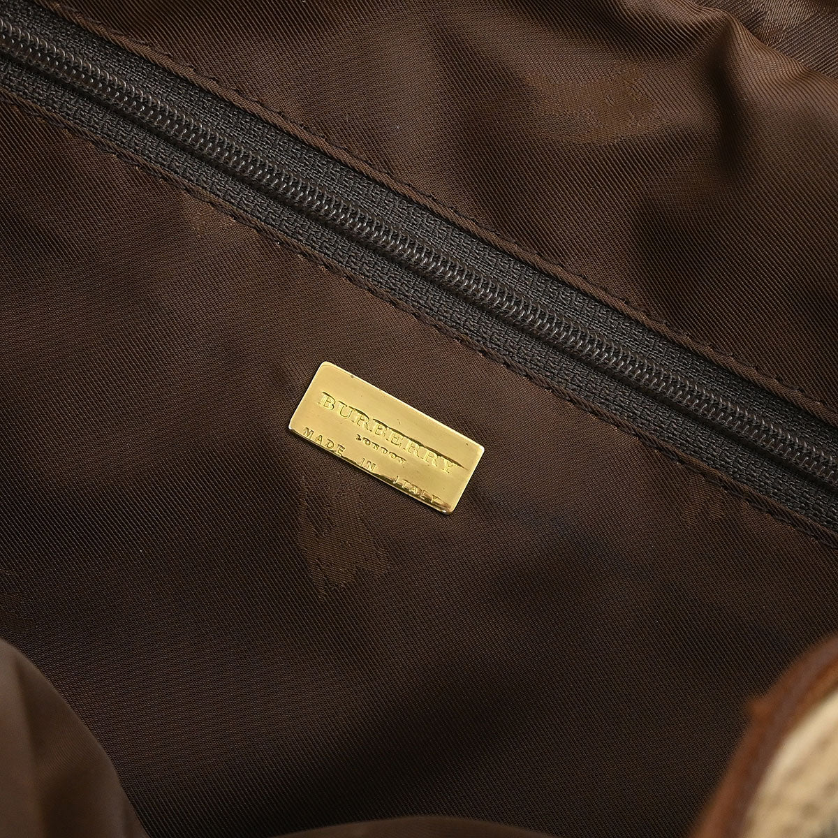 Burberry Beige Brown House Check Shoulder Bag - Image 10