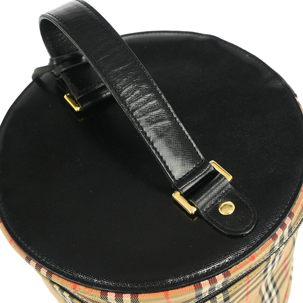 Burberrys Beige Black House Check Vanity Handbag - Image 6
