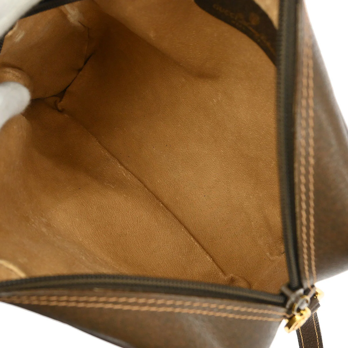 Gucci Beige PVC GG Shoulder Bag - Image 7