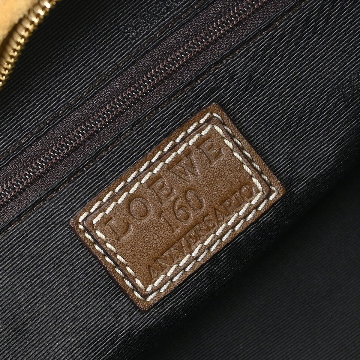 Loewe Beige Brown Suede Amazona 28 Handbag - Image 8
