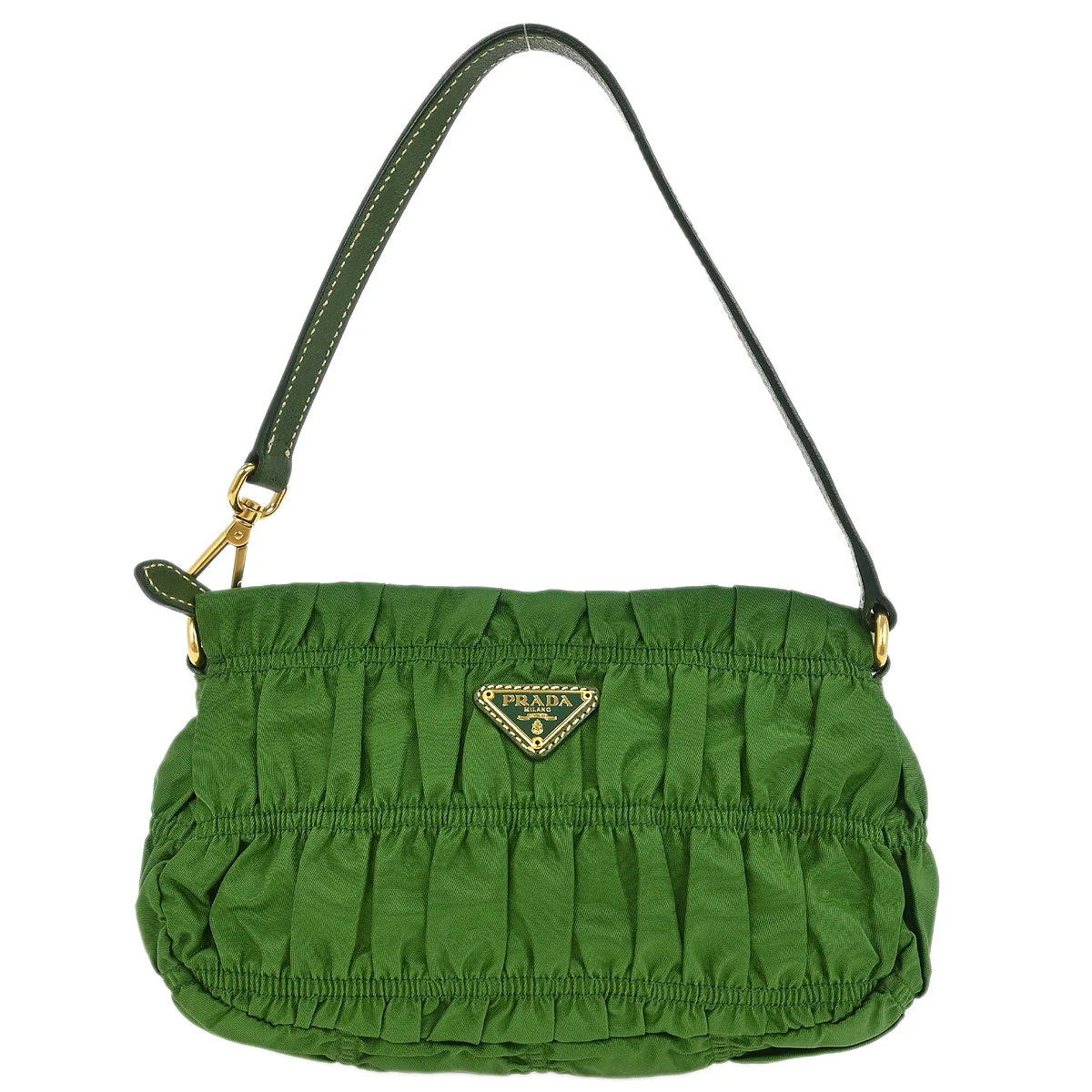 Prada Green Nylon Handbag