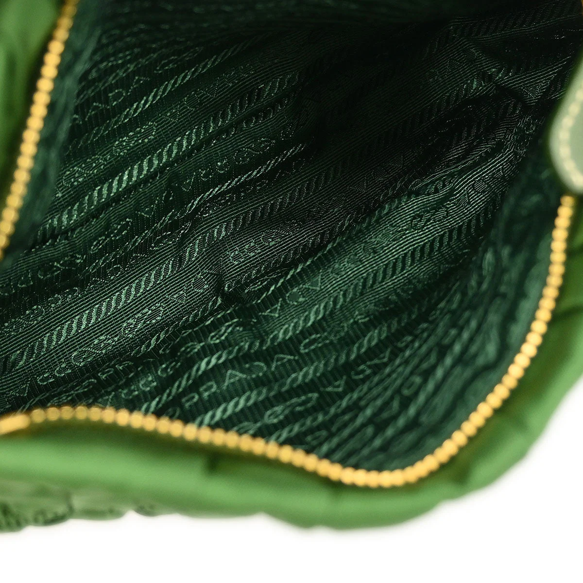 Prada Green Nylon Handbag - Image 7