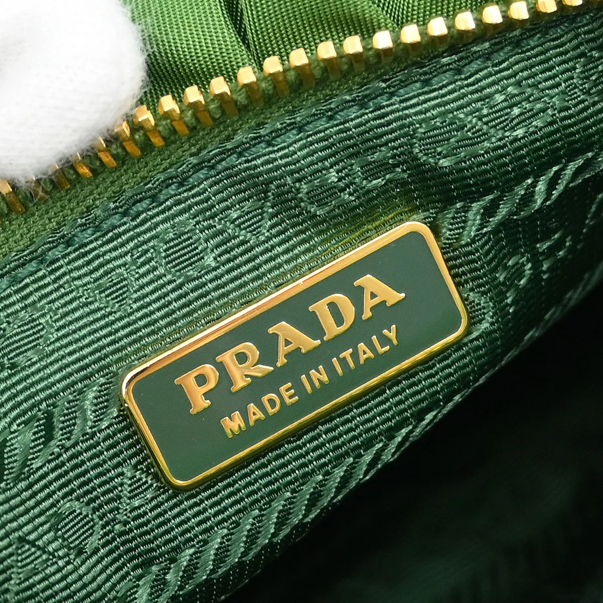 Prada Green Nylon Handbag - Image 8